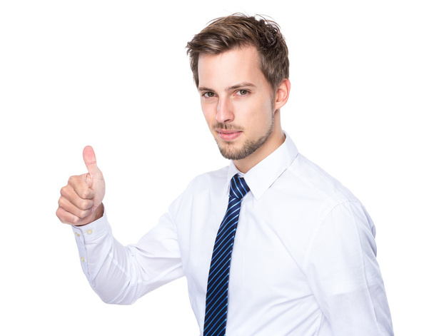Businessman with thumb up - Foto, imagen