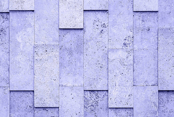 Marble stone wall texture, purple very peri color trend background - Foto, Imagen