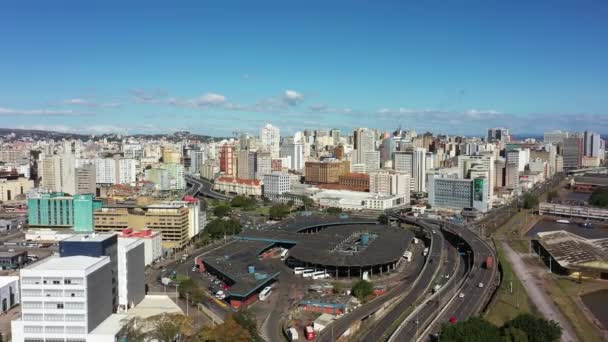 Центр міста Порту-Алегрі Бразилія. Ріу-Гранді-ду-Сул. Cityscape of Tourist Історичний центр. - Кадри, відео