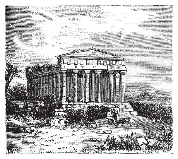 Храм Конкорд, Templum Concordiae, у Agrigente, Рим, Італія - Вектор, зображення