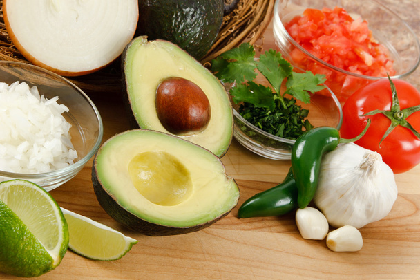 Ингредиенты гуакамоле
 - Фото, изображение