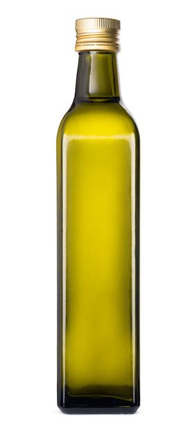 Olive oil bottle isolated on white background - Foto, afbeelding