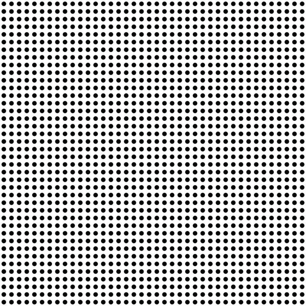 Black White Geometric Polka Dot Seamless Vector Pattern. Monochromatic Simple Halftone Background. Monochrome Decorative Dotted Wallpaper. Halftones Effect Modern Minimal Repeating Texture. Bold Medium Regular Small Tiny Light Symmetric Straight - Vector, Image