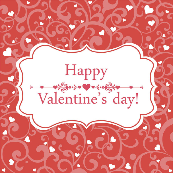 vector valentines day card - Вектор,изображение