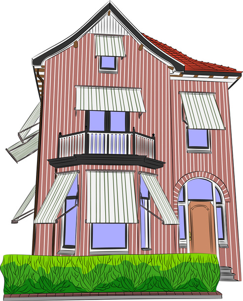 vektorové ilustrace dům - Vektor, obrázek