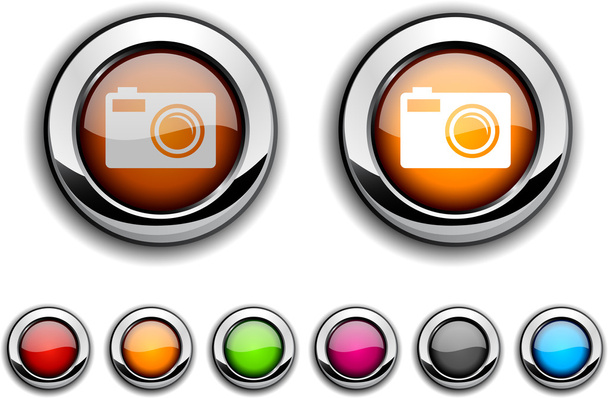 Photo button. - Vecteur, image