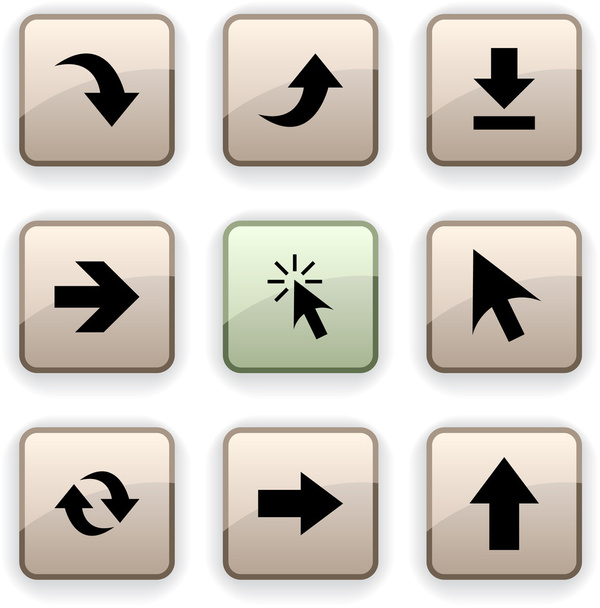 Arrows dim icons. - Vecteur, image
