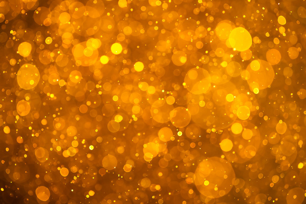 goldener glänzender Bokeh-Hintergrund - Foto, Bild