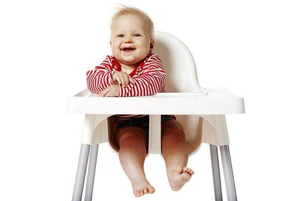 Baby Sitting on Chair - 写真・画像