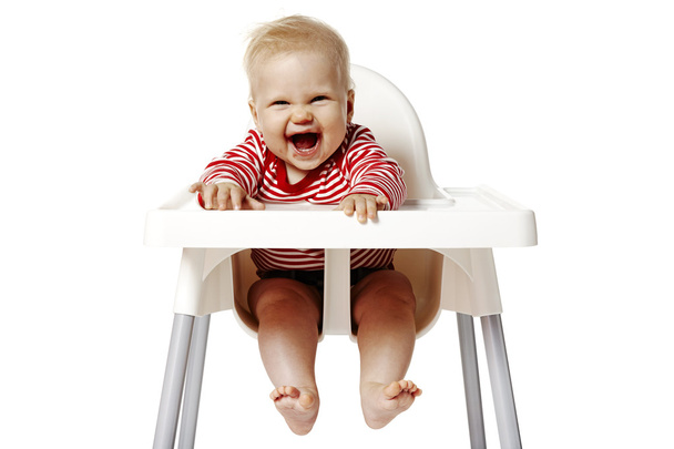 Baby Sitting on Chair - Photo, Image