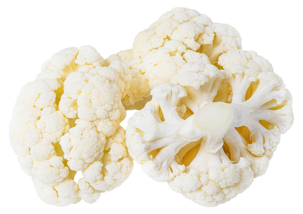 Cauliflower isolated on white background. Clipping Path. - Photo, Image