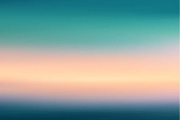 Motion elmosódott trópusi naplemente strand háttérrel elvont óceán hullámok bokeh napfény. Másolja le a nyári vakáció szoba és az üzleti utazás koncepció. Antik árnyalatú színes szűrő stílus. - Vektor, kép