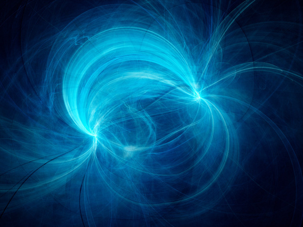 Blue electromagnetic field - Photo, Image