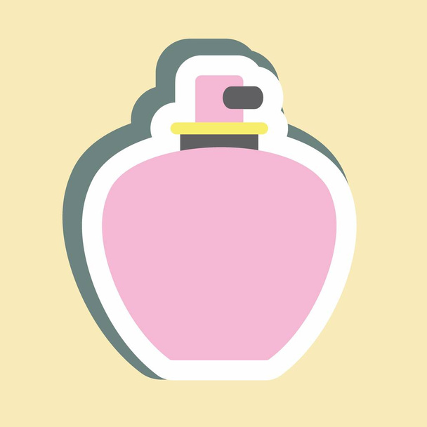 Pegatina Perfume 1 - ilustración simple, bueno para impresiones, anuncios, etc. - Vector, Imagen