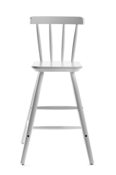 Wysokie krzesło na białym tle - Zdjęcie, obraz