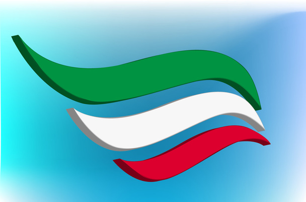 Italian lippu abstrakti
 - Vektori, kuva