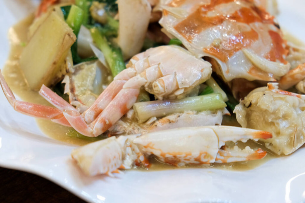 Seafood Restaurant Dishes Scylla serrata sea crab - Photo, Image