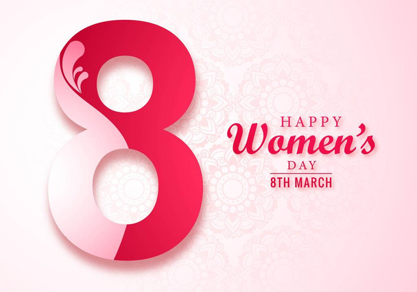 Beautiful womens day card background - Vector, Image
