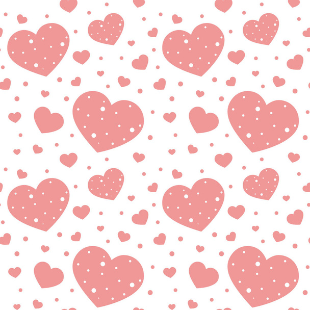 Romantic seamless pattern for Valentine s Day - Vector, imagen