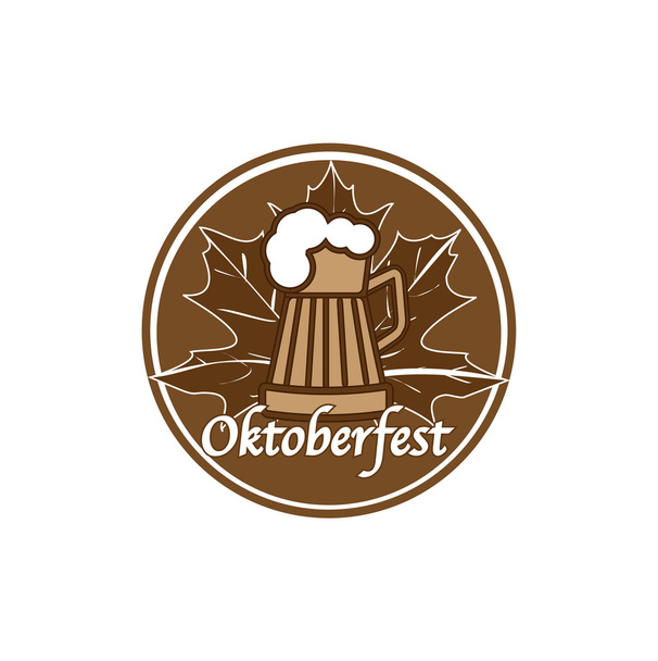 Sello Oktoberfest marrón
 - Vector, imagen