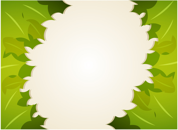 green leaves background vector - Vector, Image