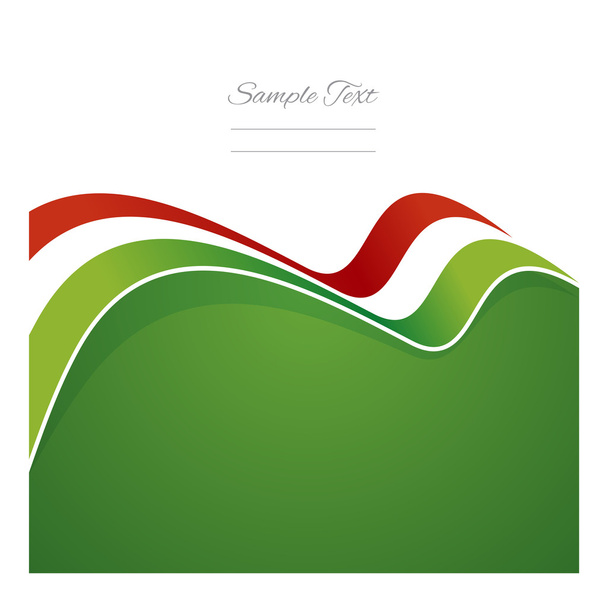 Hungary abstract flag ribbon vector - Vector, Image