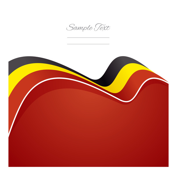 Belgien abstrakter Flaggenband-Vektor - Vektor, Bild