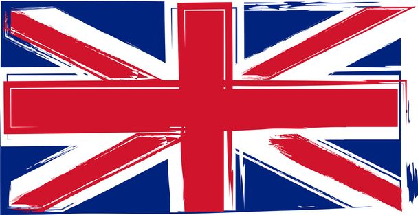 Grunge Britain flag - Vector, Image