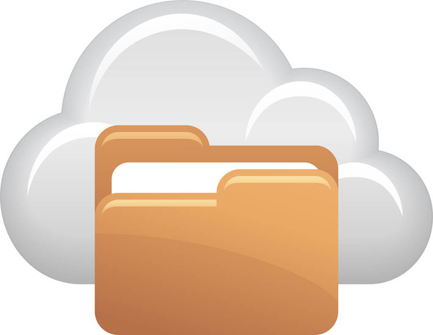 Cloud-Computing-Symbol in der IT-Infrastruktur-Kategorie - Vektor, Bild