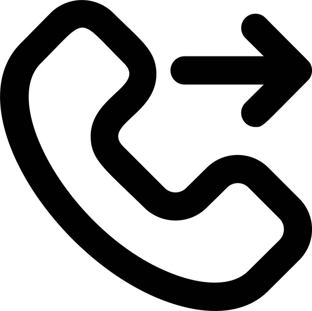transfert téléphonique icône de renvoi d'appel - Vecteur, image