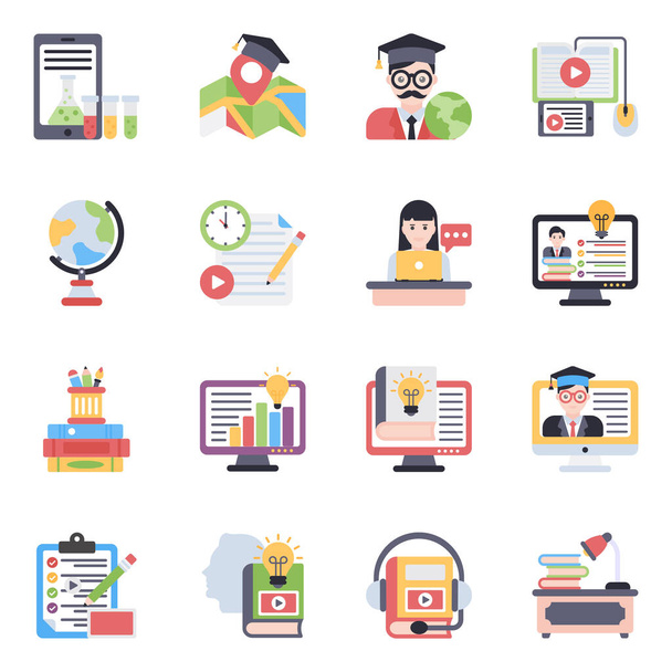 Download this education vector icons pack and feel free to use them for your next web or design project. You will find them easy to use and modify to fulfill your design requirements.  - Vector, Image