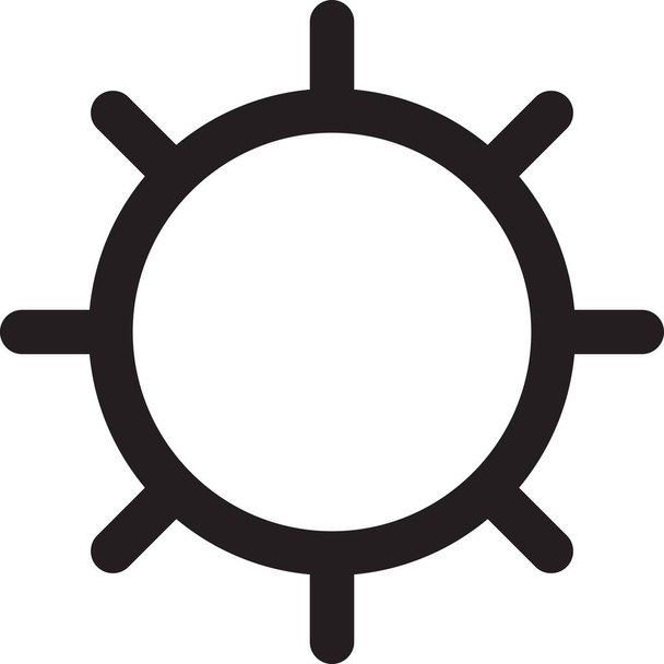 gear options player icon in outline style - Vector, Image