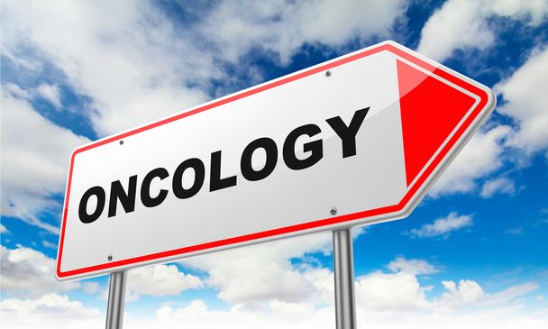 Oncology  on Red Road Sign. - Photo, Image