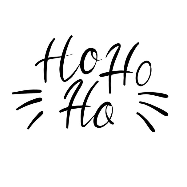 lettering illustration of Ho Ho on a white background - Vektori, kuva