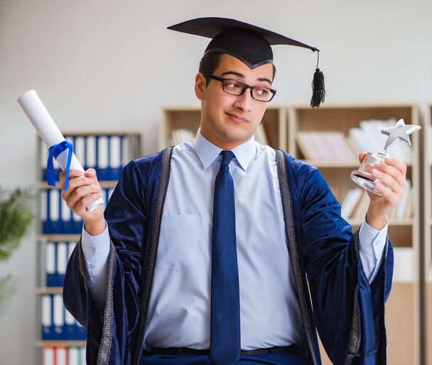 Young man graduating from university - Photo, Image