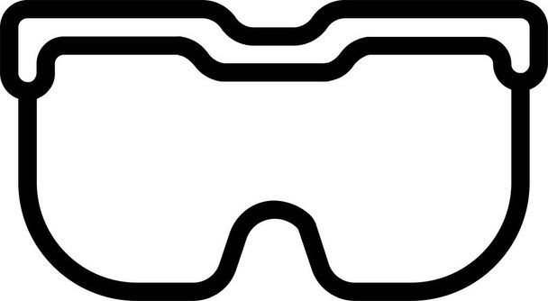 építészet építési szemüveg ikon körvonalazott stílusban - Vektor, kép