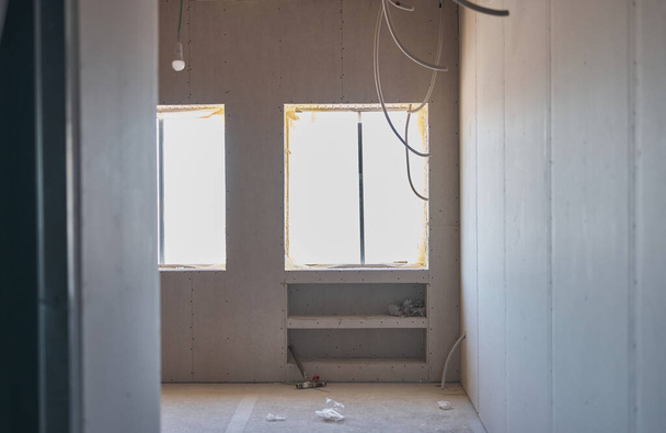 detail of a room under renovation on a building site - Foto, imagen