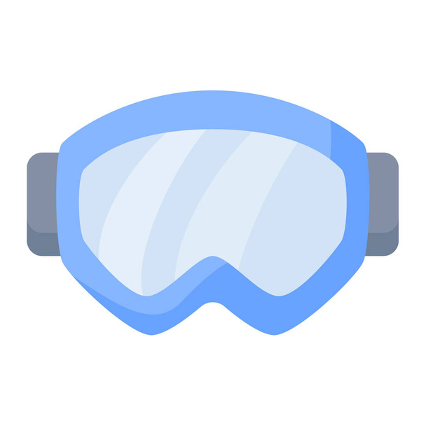 google winter sport ski glasses ενιαίο απομονωμένο εικονίδιο με επίπεδη στυλ διανυσματική απεικόνιση - Διάνυσμα, εικόνα