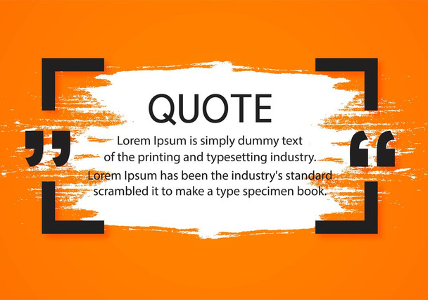 Modèle de communication citations modernes fond orange - Vecteur, image