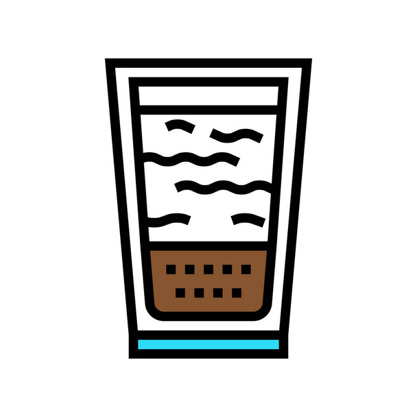 platte witte koffie kleur pictogram vector illustratie - Vector, afbeelding