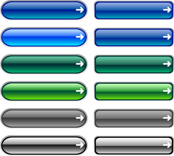Web buttons. - Vector, afbeelding