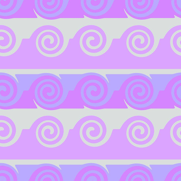Płynny wzór ze spiralą do tkanin i tekstyliów, opakowań, prezentów, kart i pościeli  - Zdjęcie, obraz