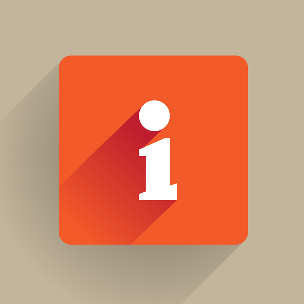 "i" as Information icon - Wektor, obraz