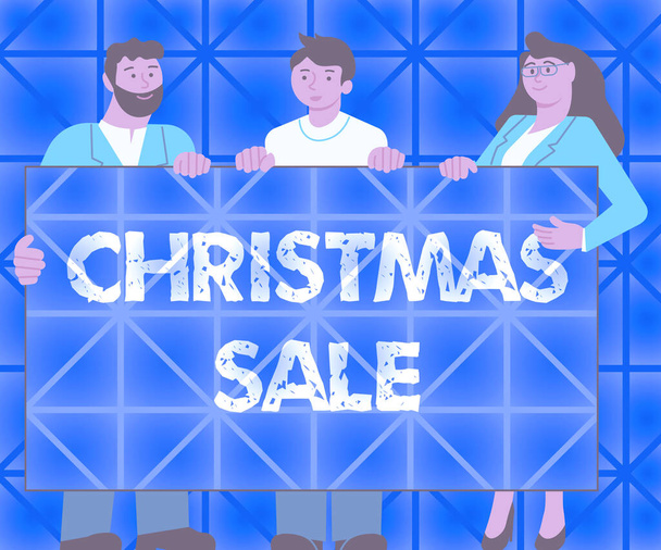 Textschild mit Weihnachtsverkauf. Internet Concept Zeitraum, in dem ein Einzelhändler Waren zu reduzierten Preisen verkauft -42565 - Foto, Bild