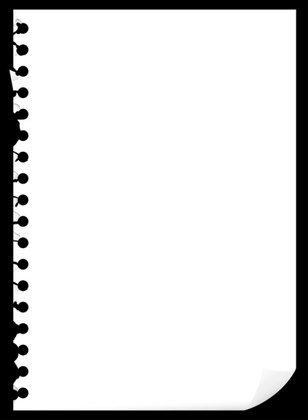 Blank page of paper - Vector, Image