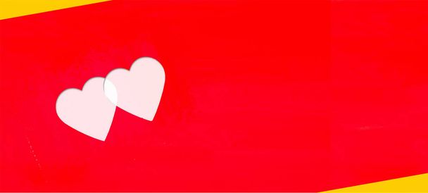 Fondo de San Valentín con patrón de corazón adecuado para tarjetas de felicitación, volantes, invitación, carteles, folletos, pancartas y bodas - Foto, imagen
