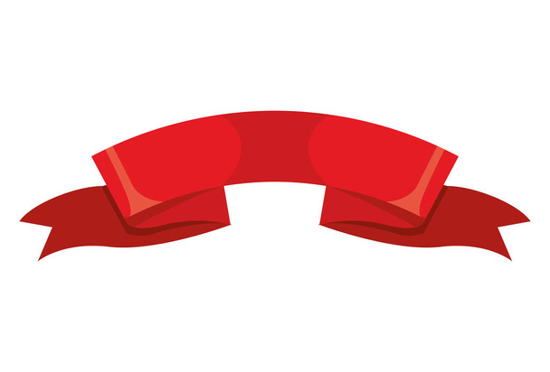 Marco de cinta roja
 - Vector, Imagen