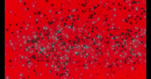 erilaisten värillisten viruspartikkeleiden siirtäminen tummalla pohjalla - Materiaali, video