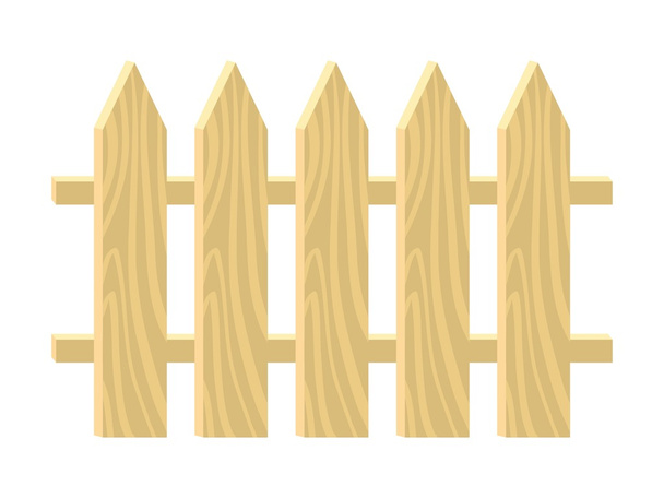 Valla de madera - Vector, Imagen