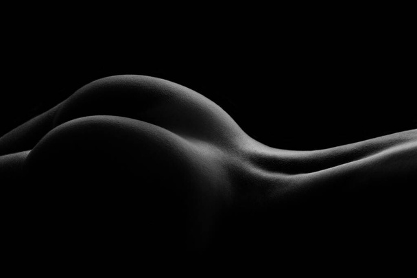 Beautiful Black and White female body - Valokuva, kuva